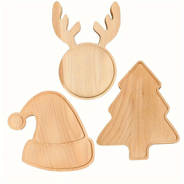 Christmas charm wooden appetizers for snacks