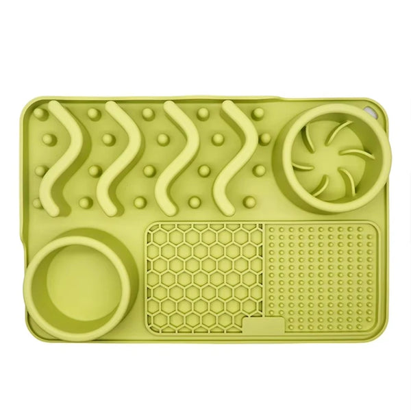 Slow Feeder Mat - Silicone Pet Anxiety Relief Tool