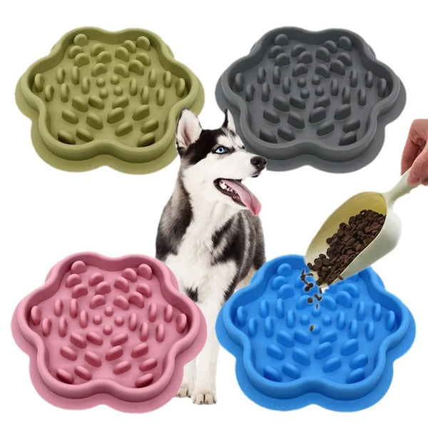Slow Feeder Bowl for Dogs - Non-Slip Mat & Anti-Gulping Design