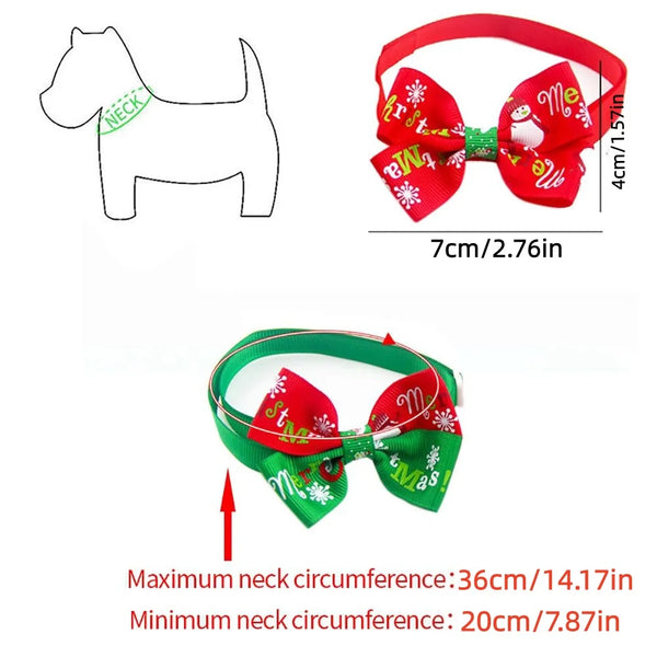 Winter Whiskers & Wag Tails – Christmas Collars and Bow Ties for Pets