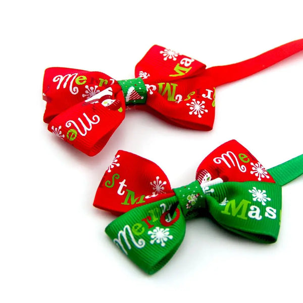 Winter Whiskers & Wag Tails – Christmas Collars and Bow Ties for Pets