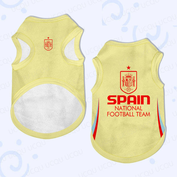Spain Pet Soccer Jersey - Classic Fanwear for Dogs & Cats