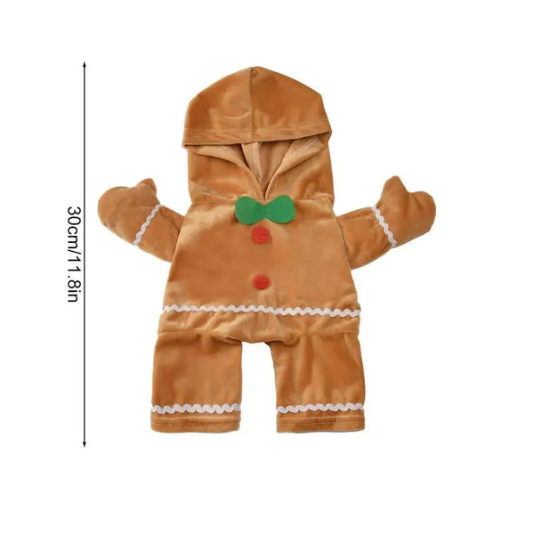 Gingerbread Man Christmas Pet Hoodie – Cozy Holiday Costume for Dogs & Puppie