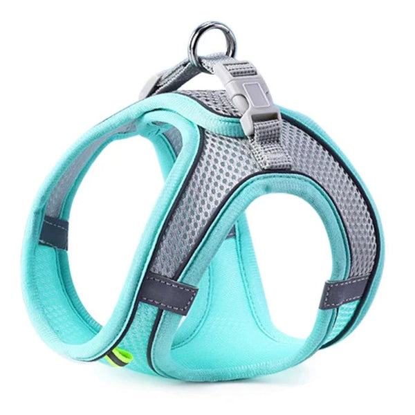 Reflective Adjustable Dog Harness: Breathable, Safe Pet Vest for Outdoor Walks