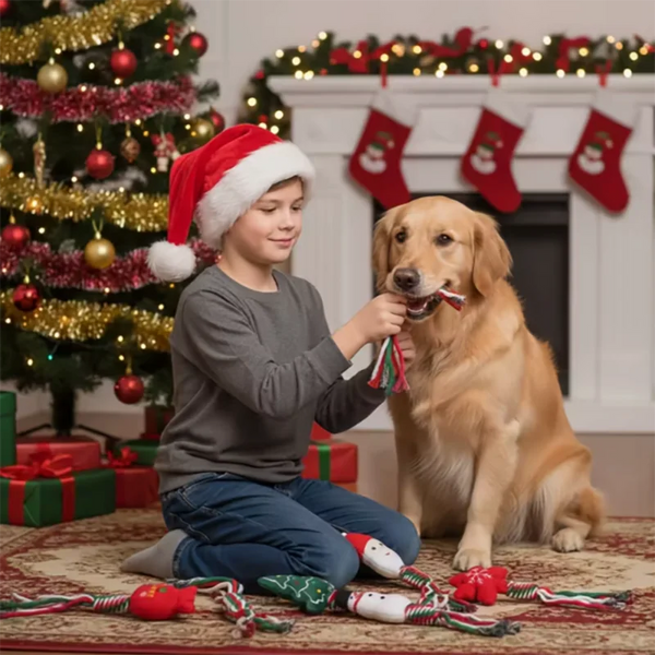 Christmas Pet Toy – Festive Holiday Fun for Dogs & Cats