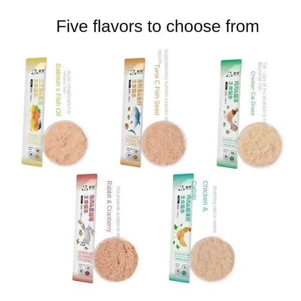 High Protein Cat Snacks with Fresh Meat - 50pcs Nutritional Treats