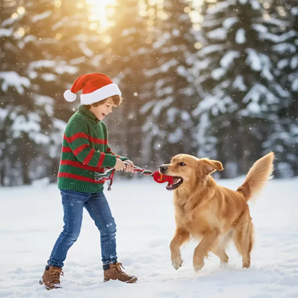 Christmas Pet Toy – Festive Holiday Fun for Dogs & Cats