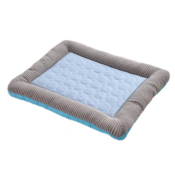 Breathable Cooling Pet Bed Mat – Soft Ice Silk for Dogs & Cats
