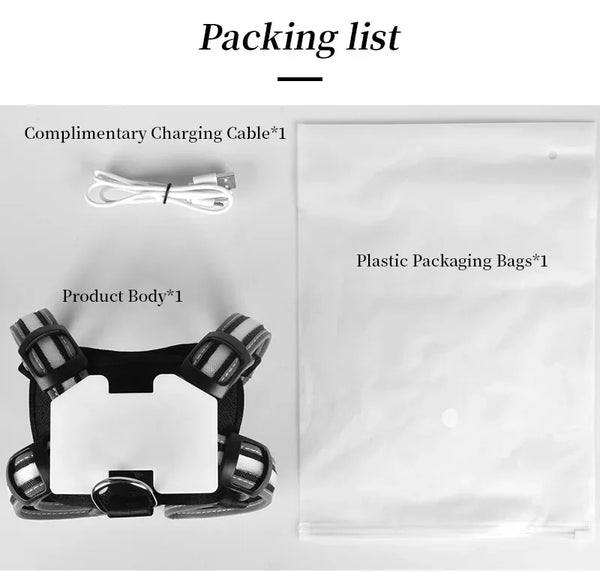 TrailGlow LED Dog Harness: Ultimate Safety with LED Visibility