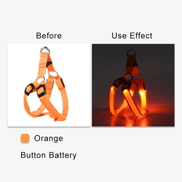 LED Dog Harness for Safety: Bright LumiTrail Lights for Safe Walks