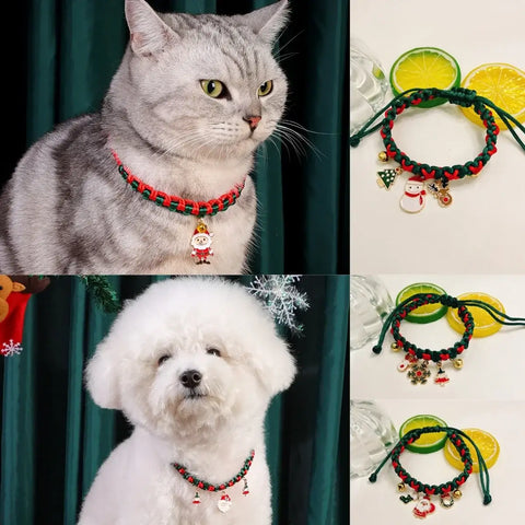 Holiday Charm Pet Collars & Bow Ties – Christmas Style for Dogs and Cats