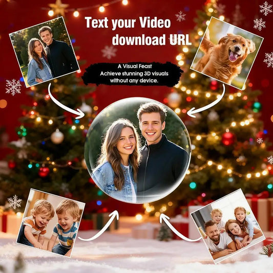 Crystal Vision 3D Digital Photo & Video Ball – Customizable Electronic Gift Display