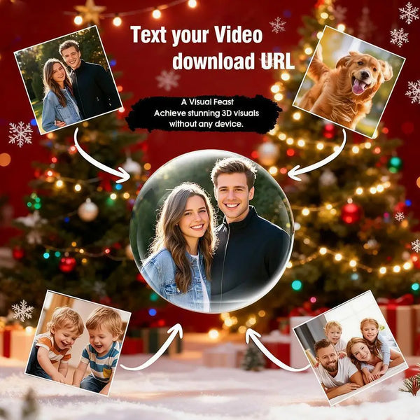 Crystal Vision 3D Digital Photo & Video Ball – Customizable Electronic Gift Display