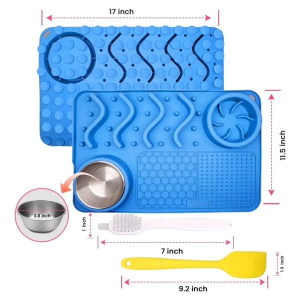 Slow Feeder Mat - Silicone Pet Anxiety Relief Tool