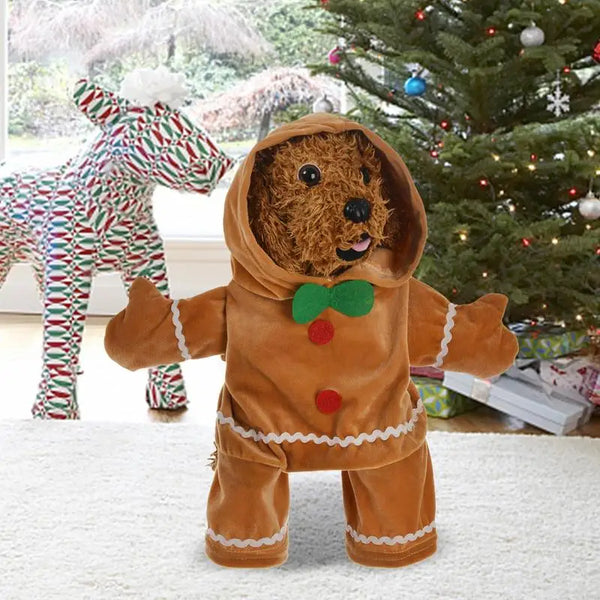 Gingerbread Man Christmas Pet Hoodie – Cozy Holiday Costume for Dogs & Puppie