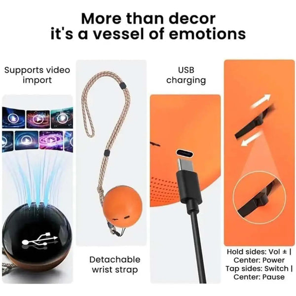 Eternal Glow 3D Crystal Ball – Digital Photo & Video Keepsake