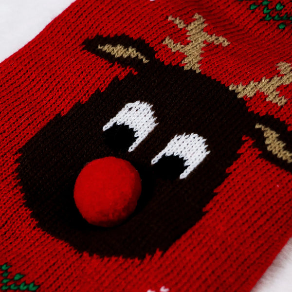 Snowflake Joy Pet Christmas Sweater – Cozy Holiday Outfit for Dogs & Puppies