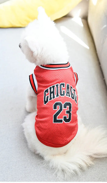 Summer Dog Basketball Jersey: Breathable Shirts for Puppies