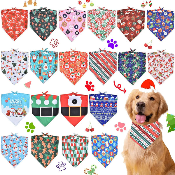 Holiday Cheer Dog Bandanas – Christmas Style for Pets