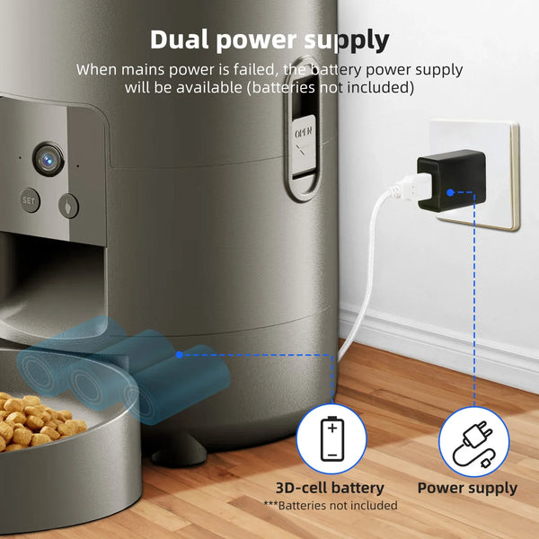 Effortless Feeding: Automatic Pet Feeder for Cats and Dogs