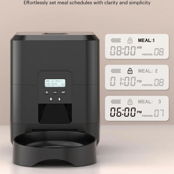 Smart Pet Feeder: Wi-Fi Mealtime Control & Camera Connectivity