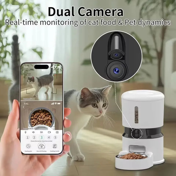 Smart Automatic Pet Feeder - Scheduled Meals for Pets