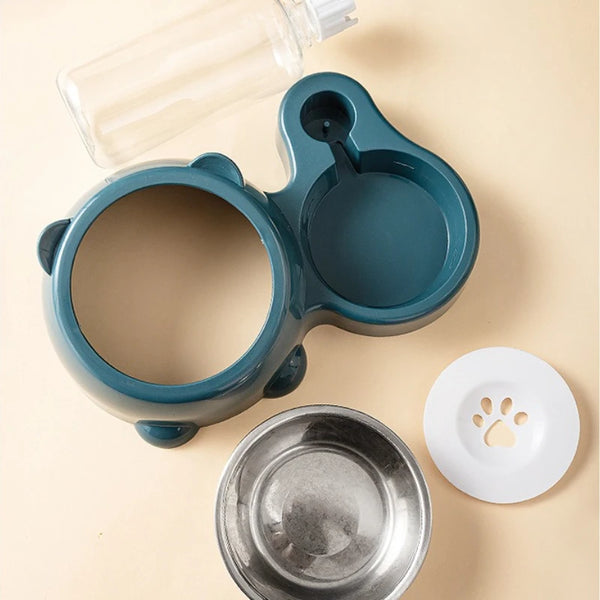 Smart 2-in-1 Automatic Pet Feeder & Water Fountain for pets