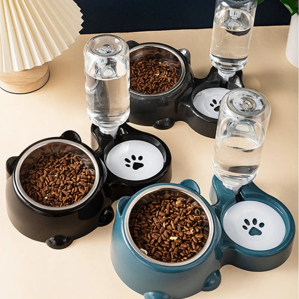 Smart 2-in-1 Automatic Pet Feeder & Water Fountain for pets