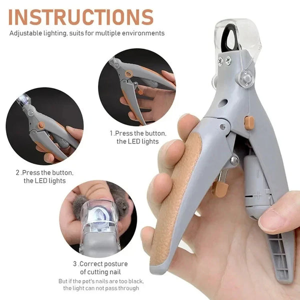 LED Dog Nail Clippers with Light: Precision Grooming Made Easy