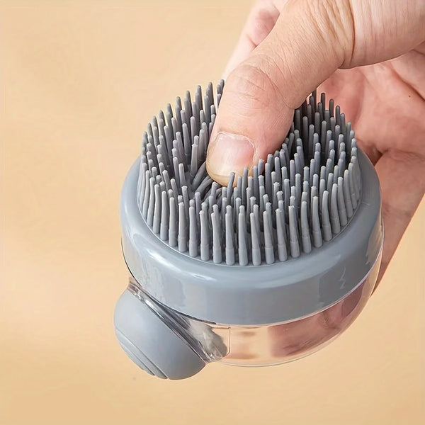 Dog Bath Brush with Soap Dispenser