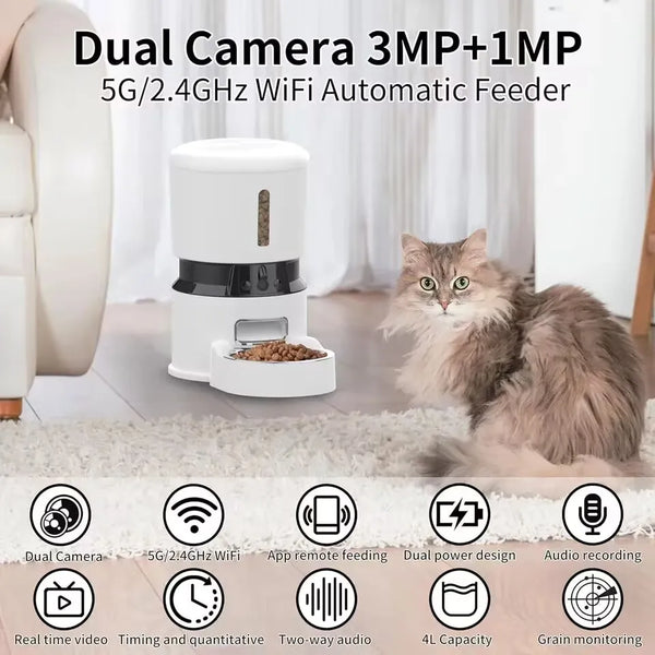 Smart Automatic Pet Feeder - Scheduled Meals for Pets