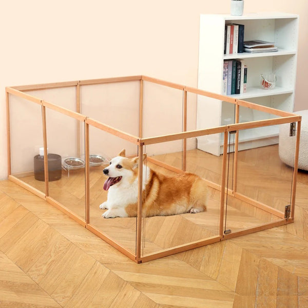 Stylish Indoor Large Dog Fence - Secure, Easy Assembly