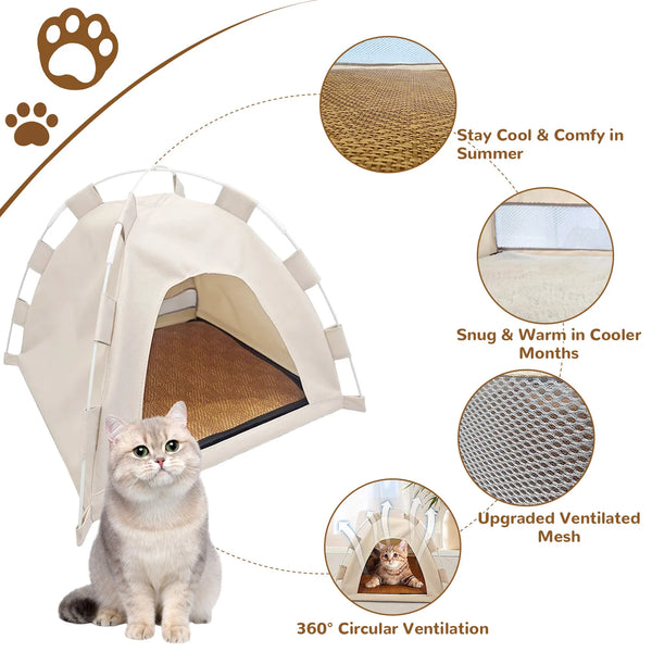 Comfortable Pet Houses: Warm Havens for Cats & Dogs